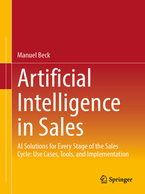 cover image of Artificial Intelligence in Sales
